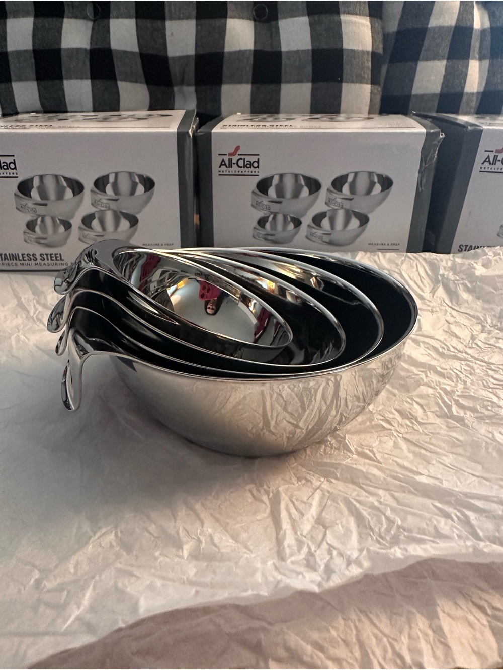 All-Clad Stainless Steel 4-Piece Mini Measuring Bowls - Picture 11 of 15